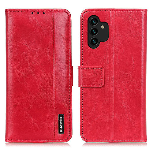 Leather Case Stands Flip Cover Holder M11L for Samsung Galaxy A13 4G Red