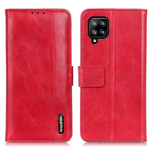 Leather Case Stands Flip Cover Holder M11L for Samsung Galaxy A22 4G Red