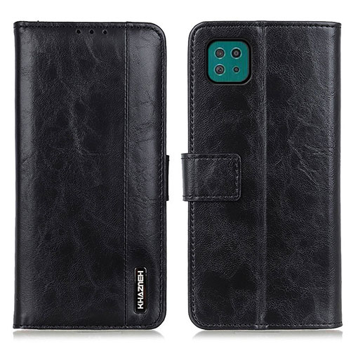 Leather Case Stands Flip Cover Holder M11L for Samsung Galaxy A22s 5G Black