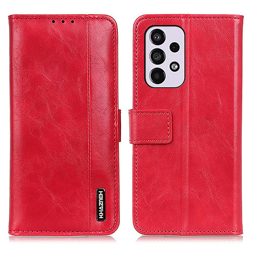 Leather Case Stands Flip Cover Holder M11L for Samsung Galaxy A33 5G Red