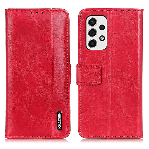 Leather Case Stands Flip Cover Holder M11L for Samsung Galaxy A53 5G Red