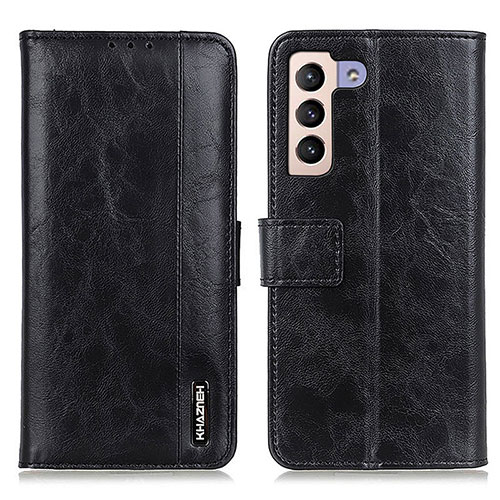 Leather Case Stands Flip Cover Holder M11L for Samsung Galaxy S21 5G Black