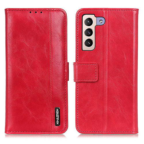 Leather Case Stands Flip Cover Holder M11L for Samsung Galaxy S21 Plus 5G Red