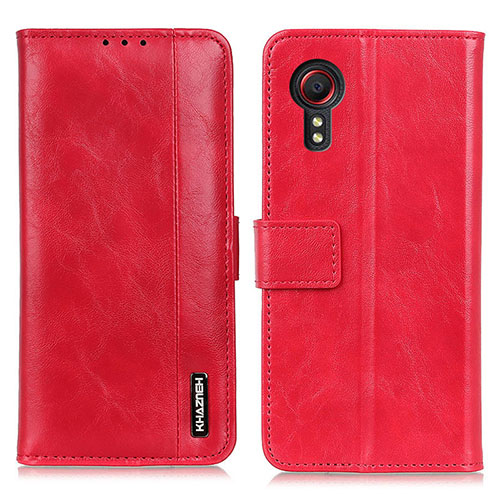 Leather Case Stands Flip Cover Holder M11L for Samsung Galaxy XCover 5 SM-G525F Red