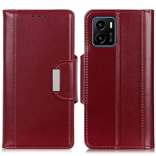 Leather Case Stands Flip Cover Holder M11L for Vivo iQOO U5x Red