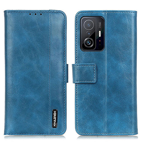 Leather Case Stands Flip Cover Holder M11L for Xiaomi Mi 11T 5G Blue