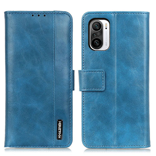 Leather Case Stands Flip Cover Holder M11L for Xiaomi Mi 11X 5G Blue