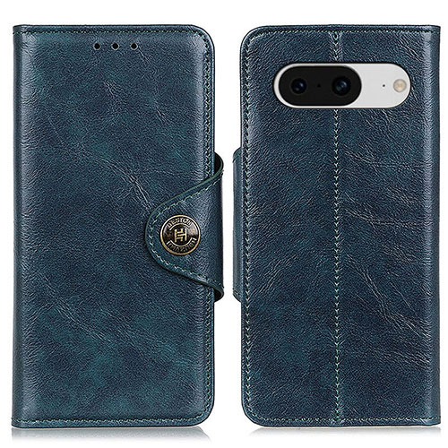 Leather Case Stands Flip Cover Holder M12L for Google Pixel 8 5G Blue