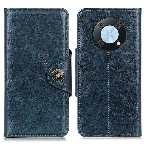 Leather Case Stands Flip Cover Holder M12L for Huawei Enjoy 50 Pro Blue