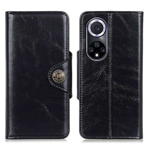 Leather Case Stands Flip Cover Holder M12L for Huawei Honor 50 5G Black