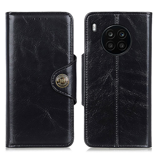 Leather Case Stands Flip Cover Holder M12L for Huawei Nova 8i Black