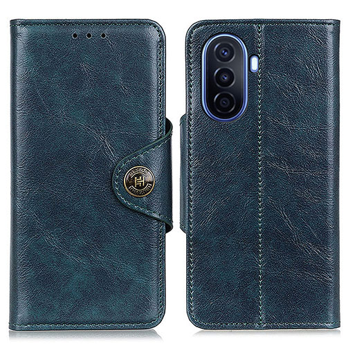 Leather Case Stands Flip Cover Holder M12L for Huawei Nova Y70 Plus Blue