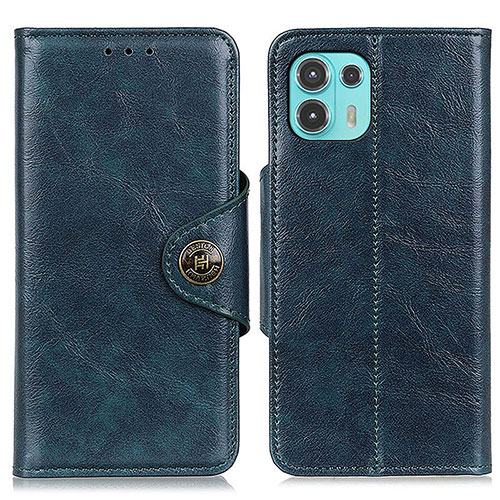 Leather Case Stands Flip Cover Holder M12L for Motorola Moto Edge 20 Lite 5G Blue