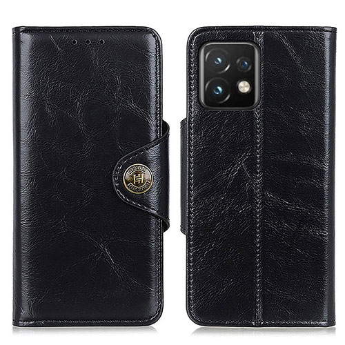 Leather Case Stands Flip Cover Holder M12L for Motorola Moto Edge 40 Pro 5G Black