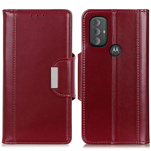 Leather Case Stands Flip Cover Holder M12L for Motorola Moto G Play Gen 2 Red