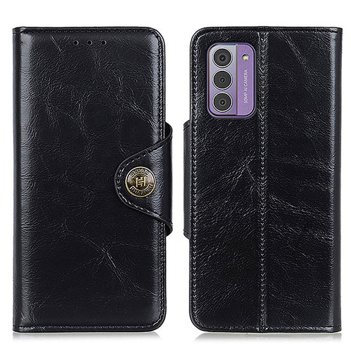 Leather Case Stands Flip Cover Holder M12L for Nokia G42 5G Black