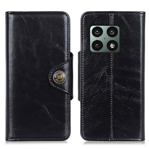 Leather Case Stands Flip Cover Holder M12L for OnePlus 10 Pro 5G Black