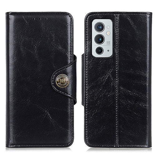 Leather Case Stands Flip Cover Holder M12L for OnePlus 9RT 5G Black