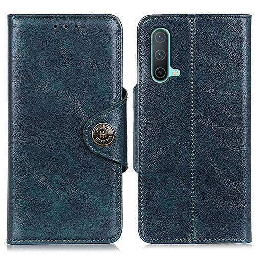 Leather Case Stands Flip Cover Holder M12L for OnePlus Nord CE 5G Blue