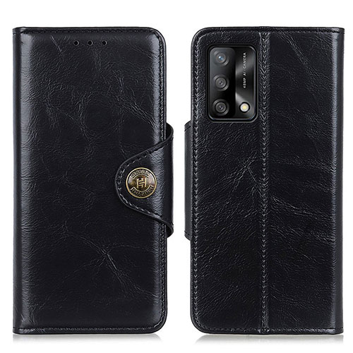 Leather Case Stands Flip Cover Holder M12L for Oppo F19s Black