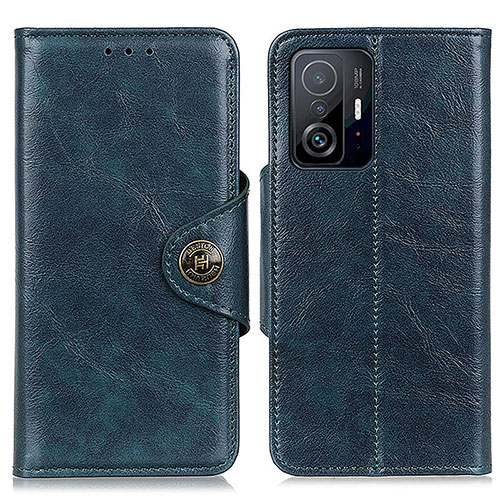 Leather Case Stands Flip Cover Holder M12L for Xiaomi Mi 11T 5G Blue