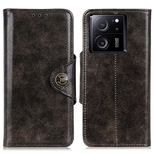 Leather Case Stands Flip Cover Holder M12L for Xiaomi Mi 13T 5G Bronze