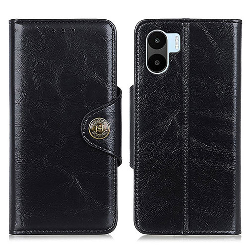 Leather Case Stands Flip Cover Holder M12L for Xiaomi Poco C50 Black