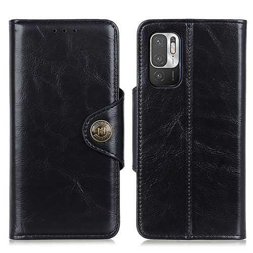 Leather Case Stands Flip Cover Holder M12L for Xiaomi POCO M3 Pro 5G Black