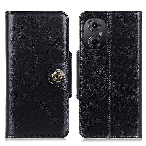 Leather Case Stands Flip Cover Holder M12L for Xiaomi Poco M4 5G Black