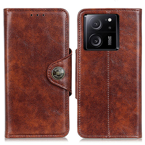 Leather Case Stands Flip Cover Holder M12L for Xiaomi Redmi K60 Ultra 5G Brown