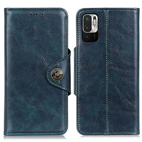 Leather Case Stands Flip Cover Holder M12L for Xiaomi Redmi Note 10 JE 5G Blue