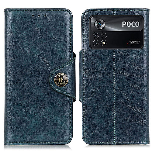 Leather Case Stands Flip Cover Holder M12L for Xiaomi Redmi Note 11E Pro 5G Blue