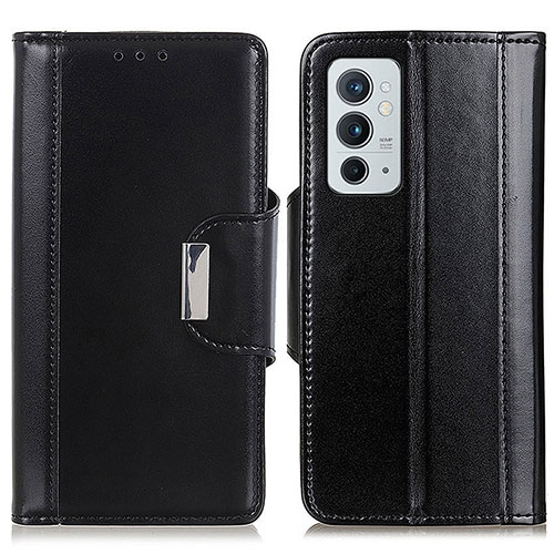 Leather Case Stands Flip Cover Holder M13L for OnePlus 9RT 5G Black