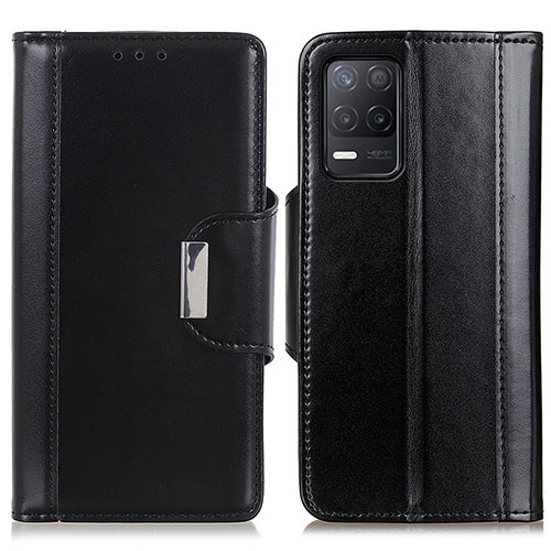 Leather Case Stands Flip Cover Holder M13L for Realme Q3i 5G Black