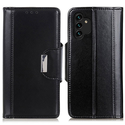 Leather Case Stands Flip Cover Holder M13L for Samsung Galaxy A13 4G Black