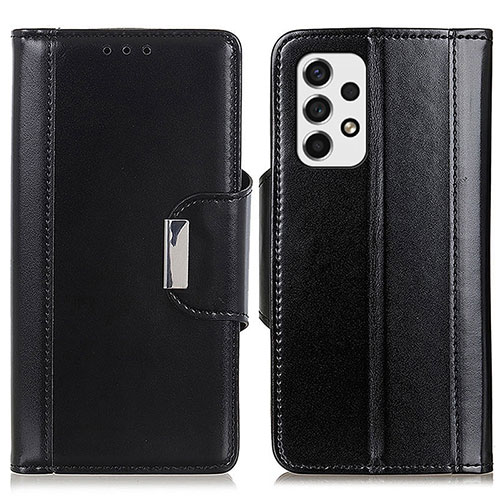 Leather Case Stands Flip Cover Holder M13L for Samsung Galaxy A53 5G Black