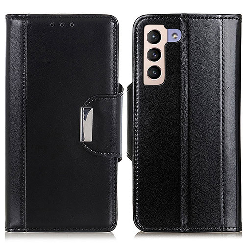 Leather Case Stands Flip Cover Holder M13L for Samsung Galaxy S21 Plus 5G Black