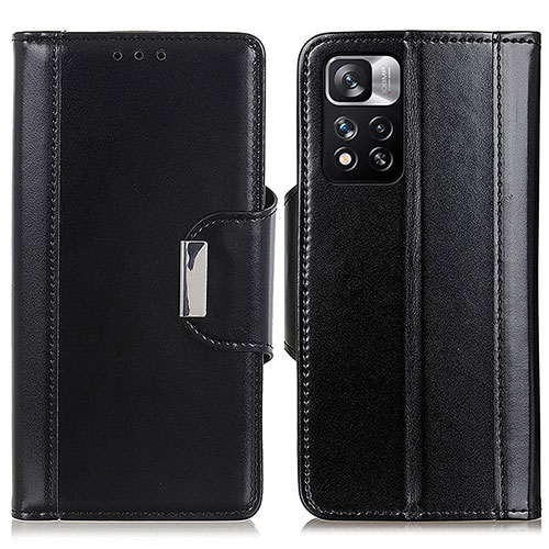 Leather Case Stands Flip Cover Holder M13L for Xiaomi Mi 11i 5G (2022) Black