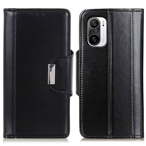 Leather Case Stands Flip Cover Holder M13L for Xiaomi Redmi K40 Pro 5G Black