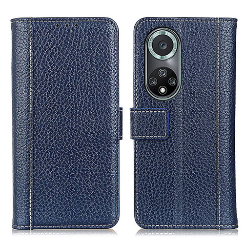 Leather Case Stands Flip Cover Holder M14L for Huawei Nova 9 Pro Blue