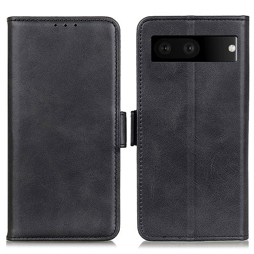 Leather Case Stands Flip Cover Holder M15L for Google Pixel 7 5G Black