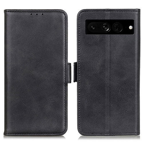 Leather Case Stands Flip Cover Holder M15L for Google Pixel 7 Pro 5G Black