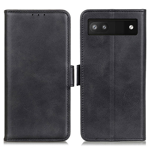 Leather Case Stands Flip Cover Holder M15L for Google Pixel 7a 5G Black