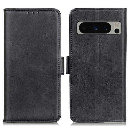 Leather Case Stands Flip Cover Holder M15L for Google Pixel 8 Pro 5G Black