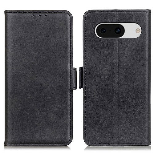 Leather Case Stands Flip Cover Holder M15L for Google Pixel 8a 5G Black