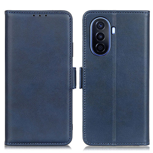 Leather Case Stands Flip Cover Holder M15L for Huawei Enjoy 50 Blue