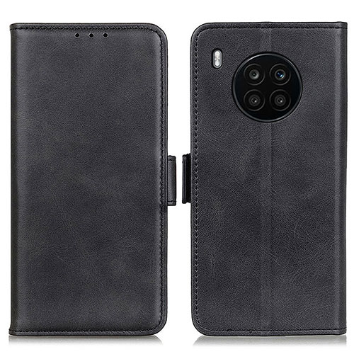 Leather Case Stands Flip Cover Holder M15L for Huawei Honor 50 Lite Black