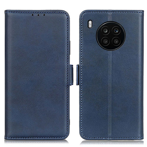 Leather Case Stands Flip Cover Holder M15L for Huawei Honor 50 Lite Blue