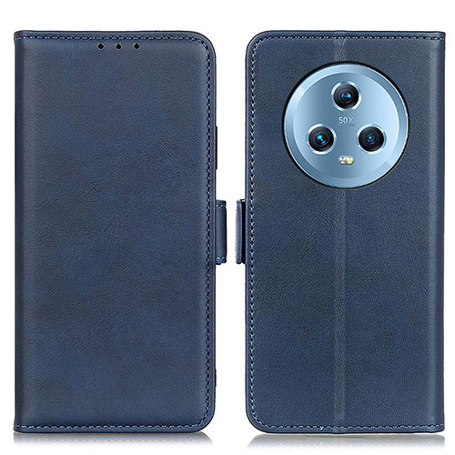 Leather Case Stands Flip Cover Holder M15L for Huawei Honor Magic5 5G Blue