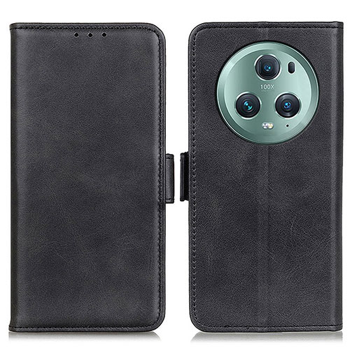 Leather Case Stands Flip Cover Holder M15L for Huawei Honor Magic5 Pro 5G Black